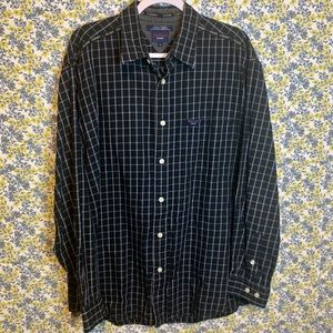 Vintage Late 90s Checkered Black Tommy Jeans Button Down Shirt